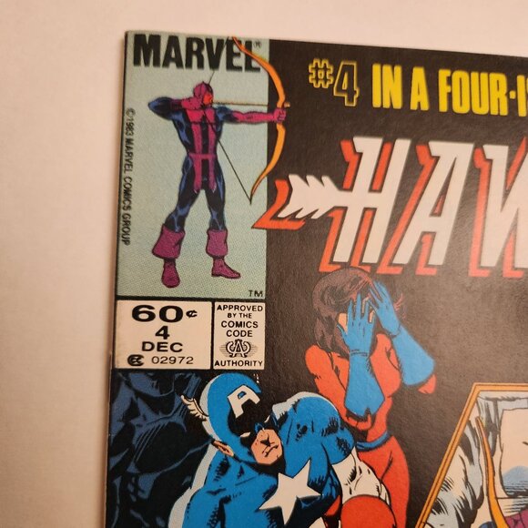 Hawkeye #4 (1983) Marvel Comics, Marriage to Mockingbird, Newstand, NM - Picture 3 of 14